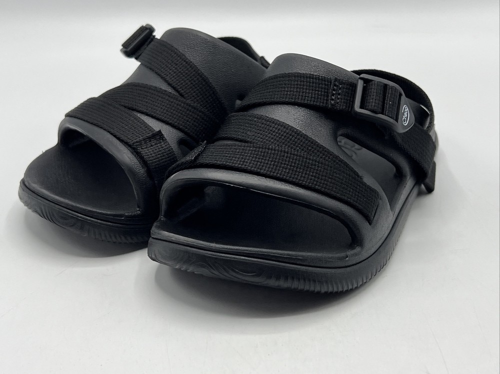 Chaco Performance Footgear Kids Size 1Y Black Slip On Outdoors Sport Slides New