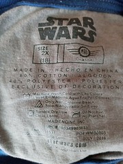 STAR WARS. Kids T-shirt Blue/Gray Size 2 X Pre-owned