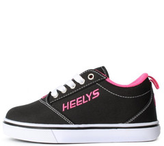 Heelys Pro 20 HE100760H Black White Pink Wheeled Skate Shoes Kids Youth Size 3
