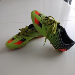 ADIDAS size 8 black neon lime green/yellow orange soccer cleats shoes Male/Messi