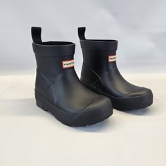 Hunter Boots Black Waterproof Rubber Classic Rain Little Kids Boys 11 Girls 12