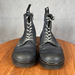 Dr. Martens 1460 Pascal J Boots Kids Size 4 Grey Good Pebbled Leather Zip