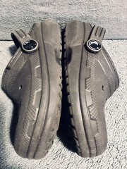 Crocs Classic 203506 Brown Fur Lined Clogs Dual Comfort Child Sz 11C *GR8 Shape*