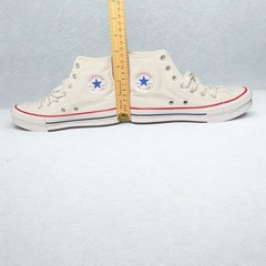 Converse Kids CTAS Eva Lift Hi Youth Size 2 White/Garnet/Navy 372860F New in Box