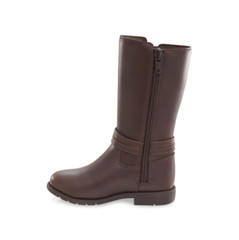 Stride Rite Unisex Kids SR JESS Boot BROWN,Size 7M, Casual, Zipper,Superior Grip