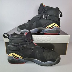 Air Jordan 8 Retro GS Playoff 2013 Size 4Y Black White Varsity Red 305368-061
