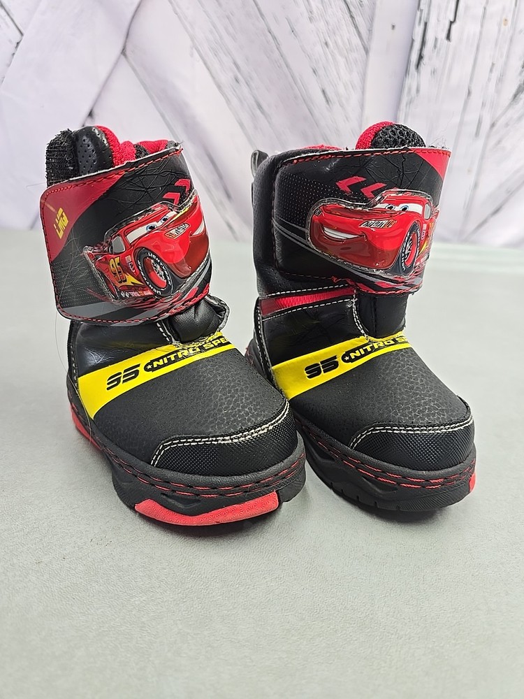 Disney Pixar CARS Lightning Mcqueen Toddler Kids Size S 5-6 Winter Snow Boot