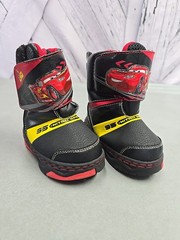 Disney Pixar CARS Lightning Mcqueen Toddler Kids Size S 5-6 Winter Snow Boot