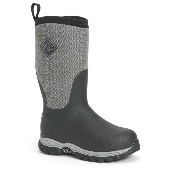 Muck Kid’s Rugged II Boot – Black/Herringbone