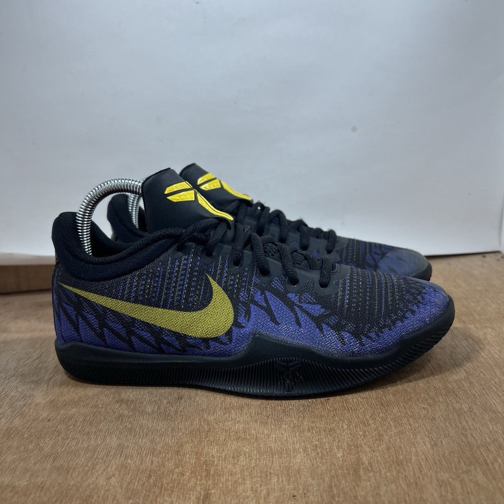 Nike Mamba Rage GS Black Tour Yellow Court Purple 943808-024 Youth 6Y