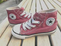 Converse Chuck Taylor All Star Little Kids 8 Mauve Pink Canvas High Top