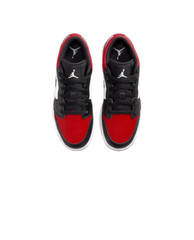 Jordan 1 Low Bred Toe Black Red 553560-612 GS