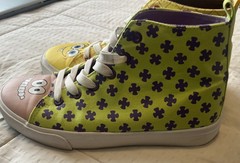 Nickelodeon Spongebob & Patrick Kids High Tops Shoes Fun Cartoon Youth Size 6 p3
