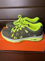 Nike Flex Supreme Reflective Dual Fusion Gray Green Neon 524888 Sz 6.5Y