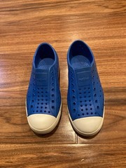 Native Jefferson Shoes Royal Blue/Shell White Big Kids US J2