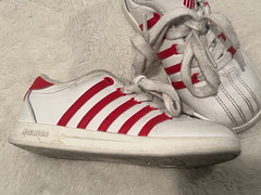 K-SWISS CLASSIC LEATHER VARSITY LOW WHITE SHOE GS KID SNEAKER SIZE Kids 10