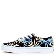 Vans Unisex Camden Black and Blue Palms Tropical Sneakers Youth Sizes 1-3