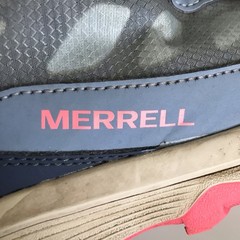 MERRELL Boots Big Kids Size 5M Moab Speed Mid Dusty Blue/Coral Shoes – MK165213