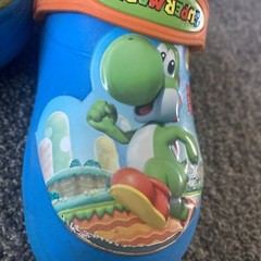 Crocs Fun Lab Super Mario Nintendo Yoshi￼ Clog Childrens Size 10c Blue