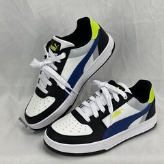 Puma Rebound Youth Size 5 Blue Black Yellow White Lace Up NEW