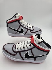 Nike Vandal High Top Strap Leather Sneakers Gray Black Red White US 9.5