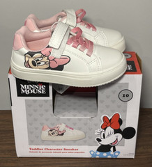 Disney Minnie Mouse Toddler Character Sneaker Shoes Pink Laces Sz 10 Aldi *Read*