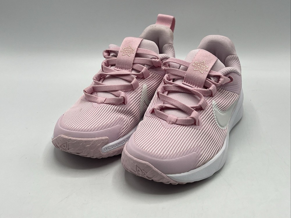 Nike Star Runner 4 Youth Size 12 Pink White Running Sneakers Preowned
