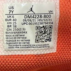 Jordan 1 Mid SE Metallic Orange White DM4228-800 Kids 7Y Womens 8.5 Sneakers