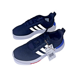 Adidas Racer TR21K Size 5 Kids Black White Sneaker Unisex