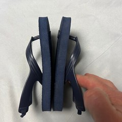Old Navy Toddler Flip Flops Navy Blue Sandals with Backstrap Size 7