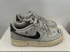 size 7Y – Nike Air Force 1 ‘07 LV8 Paint Splatter Light Bone Sz 7M 8.5W