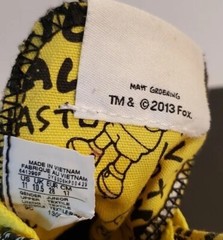 CONVERSE Chuck Taylor All Star Junior Size 11 Bart Simpson Groening 2013 Rare