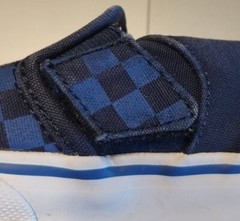 Authenic Off the Wall Vans Blue Multi-color Canvas Sneaker Shoe Toddler Size 6.5