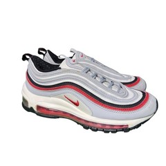 Nike Air Max 97 Wolf Grey University Red 921522-020 Kids GS Size 4.5Y Sneaker