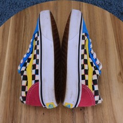 Vans Old Skool Colorshift MTV Pink/Blue/Yellow Checkerboard Low Shoes Kid Sz 12