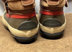 Authentic Burberry Mini Windmere Shearling Boot Khaki – Size EU29US11.5