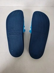 Adidas Adilette Shower Slides Kids Size 4 Blue Sandals Unisex