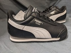 Puma Toddlers Roma Basic Inf Sneakers Lace Up Black/white Size 9 NEW IN BOX!