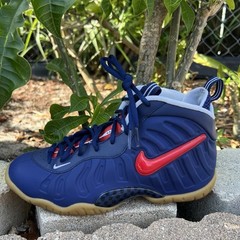 Size 5.5 (GS) – Nike Little Posite Pro Mid USA – 644792-405