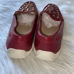 Marc Joseph New York Kid’s Red Leather Studded Loafer size 3