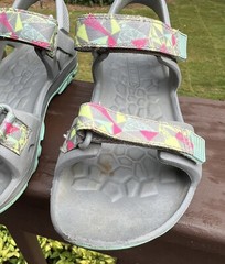 Youth Merrell Sz 13 Select Grip Hydro Drift Grey/Lime Sandals 12UK Boys Girls