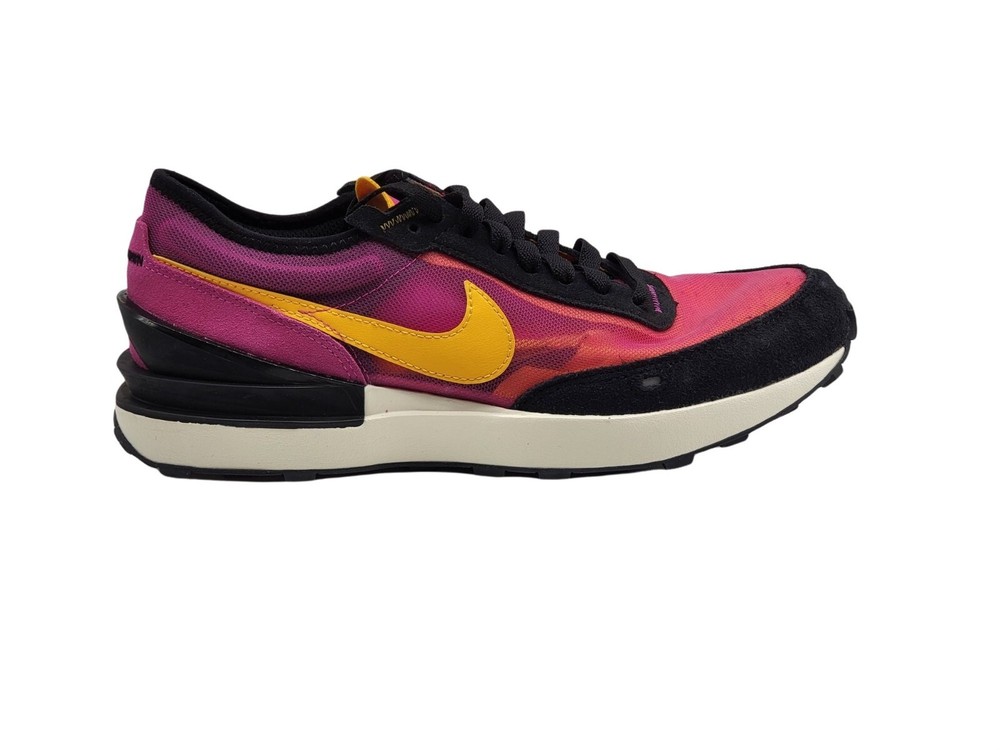Nike Waffle One GS Active Fuchsia University Gold Kids Shoes DC0481 600 Size 7Y