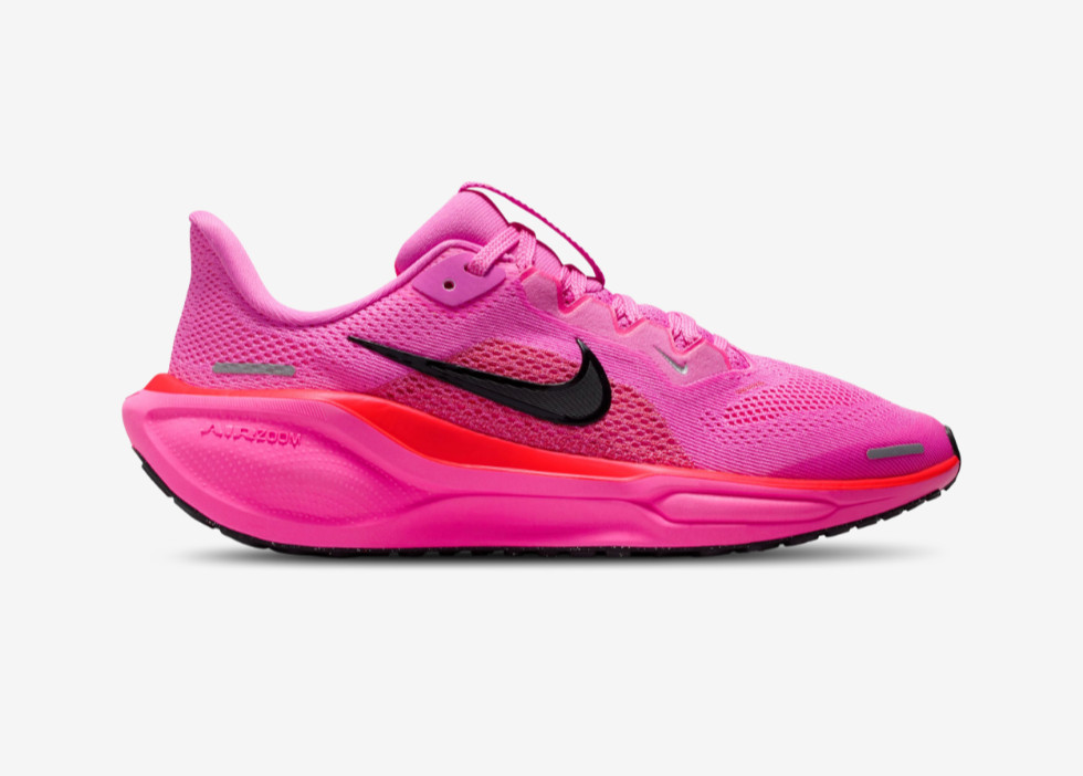 Nike Air Zoom Pegasus 41 Pink Red FN5041-603 GS SZ 4Y-7Y Womens New Running