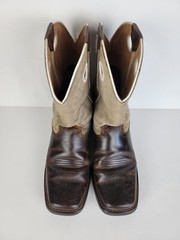 Ariat 4lr Boots Size 5 Western Style Light Gray And Dark Brown