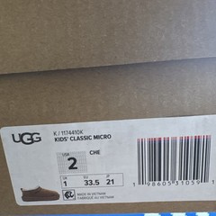 UGG Kids Classic Micro Boots Size 2 Kids Chestnut K/1174410K