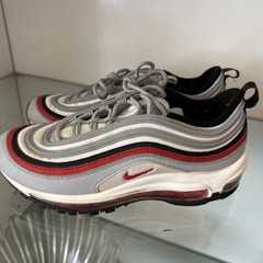 Nike Air Max 97 ‚Wolf Grey Red‘ Wolf Grey/Unv Red/Black 921522 020 6.5Y