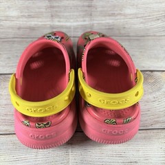 Crocs Classic Spring Jibbitz Clogs Kids Size C12 Pink Palm Trees 1.5″ Platform