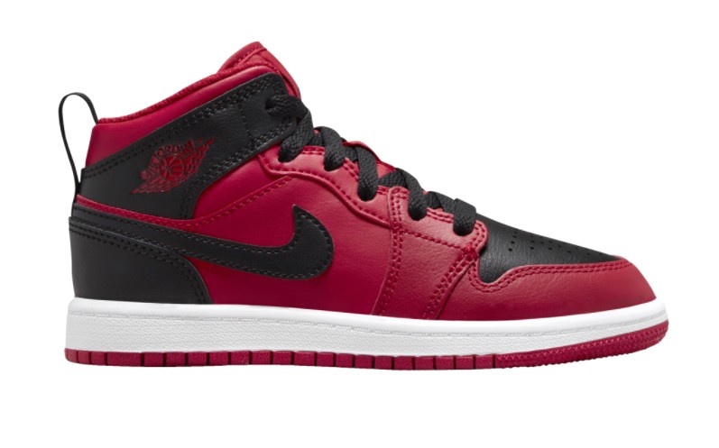 Little Kid’s Jordan 1 Mid „Reverse Bred“ Gym Red/Blck-White (640734 660) – 11