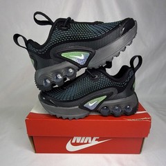 Nike Air Max DN (PS) Black/White-Hyper Cobalt Elastic Lace 8C $110 Retail