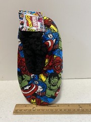 Fuzzy Babba Slipper Socks Marvel Comics Non Slip Warm Child’s S/M New, Tags